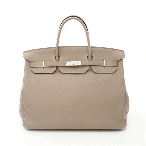エルメス バーキン40 トゥルティエールグレー ハンドバッグ バッグ レディース